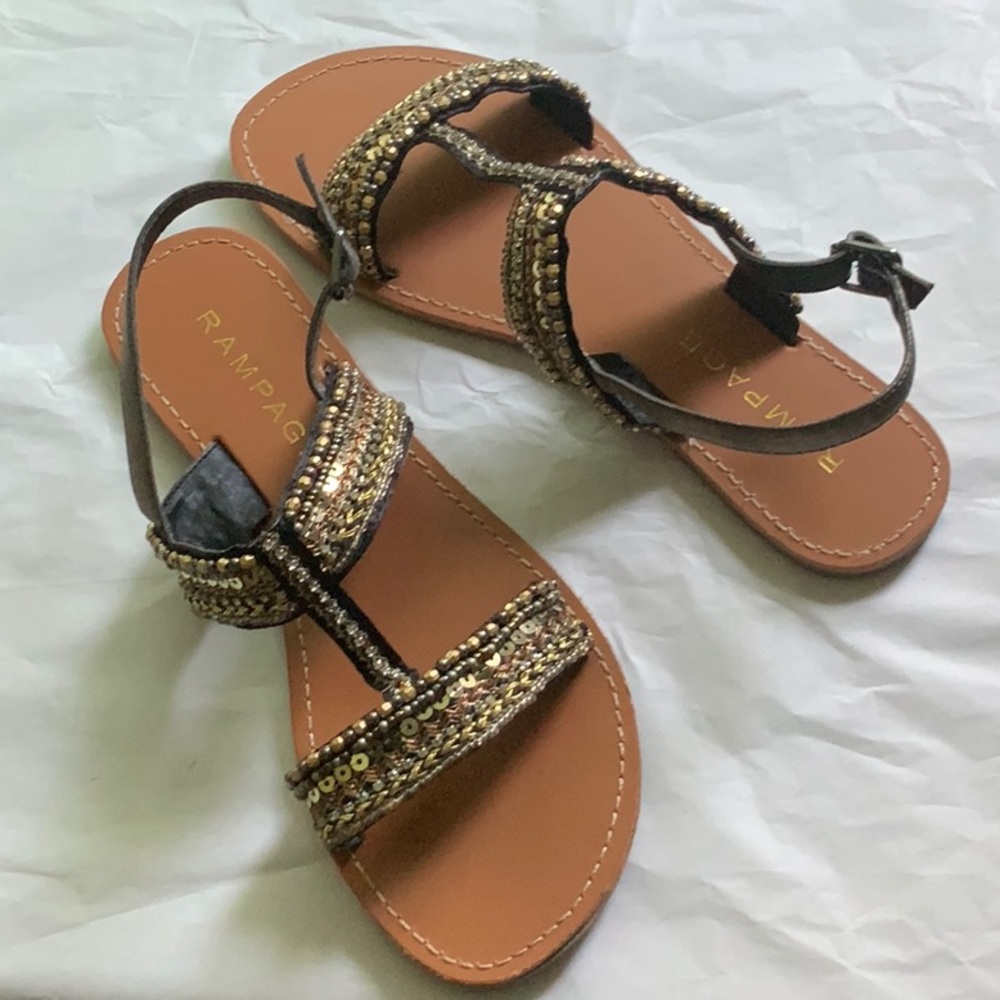 Rampage sequin sandals